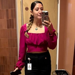 Magenta Blouse